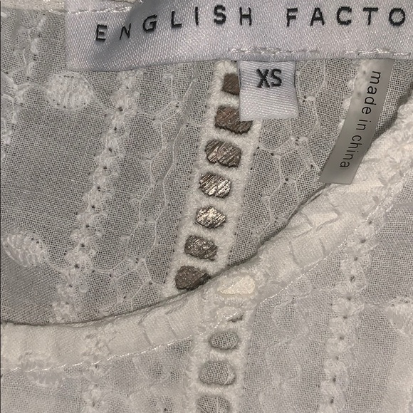 🔴NWOT English Factory white top - Picture 5 of 5